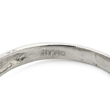 ノンブランド NON BRAND ダイヤモンド 0.50ct プラチナシルバー Pt900 ダイヤモンド リング 指輪 パヴェ フラワー 花モチーフ プラチナ 9.5号