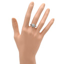 ノンブランド NON BRAND ダイヤモンド 0.50ct プラチナシルバー Pt900 ダイヤモンド リング 指輪 パヴェ フラワー 花モチーフ プラチナ 9.5号