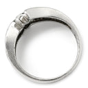 ノンブランド NON BRAND ダイヤ 0.50ct プラチナシルバー Pt900 ダイヤモンド リング 指輪 Pt900 プラチナ パヴェ メレダイヤ 4列 4連 ウェーブ 造幣局検定マーク 10号