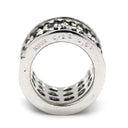 ノンブランド NON BRAND ダイヤ ネックレストップ ブラック×ホワイトゴールド K18WG ブラックダイヤモンド ホワイトダイヤモンド ペンダントトップ Au750 18K 18金 WG パヴェセッティング