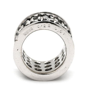 ノンブランド NON BRAND ダイヤ ネックレストップ ブラック×ホワイトゴールド K18WG ブラックダイヤモンド ホワイトダイヤモンド ペンダントトップ Au750 18K 18金 WG パヴェセッティング