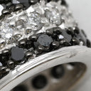 ノンブランド NON BRAND ダイヤ ネックレストップ ブラック×ホワイトゴールド K18WG ブラックダイヤモンド ホワイトダイヤモンド ペンダントトップ Au750 18K 18金 WG パヴェセッティング