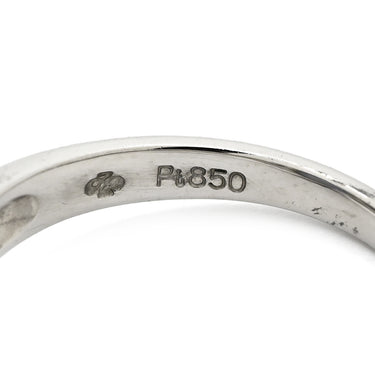 ノンブランド NON BRAND スターサファイア 4.73ct ダイヤ 0.13ct ブルー×プラチナシルバー Pt850 サファイア ダイヤモンド リング 指輪 青 ブルー Pt850 プラチナ オーバルカボション 11号
