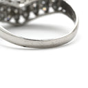 ノンブランド NON BRAND ダイヤ 0.5ct プラチナシルバー Pt900 ダイヤモンド リング 指輪 Pt900 プラチナ パヴェ メレ 3列 3連 V字デザイン Vライン ボリューム 12号