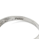 ノンブランド NON BRAND ダイヤ 0.5ct プラチナシルバー Pt900 ダイヤモンド リング 指輪 Pt900 プラチナ パヴェ メレ 3列 3連 V字デザイン Vライン ボリューム 12号