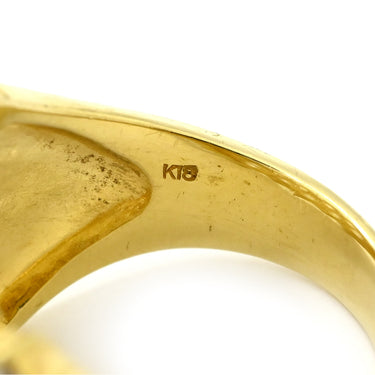 ノンブランド NON BRAND ダイヤリング イエローゴールド K18YG ダイヤモンド リング 指輪 パヴェ 1.00ct K18 18KT Au750 YG ダイヤモンド 透かしワイドリング 12号