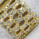 ノンブランド NON BRAND ダイヤリング イエローゴールド K18YG ダイヤモンド リング 指輪 パヴェ 1.00ct K18 18KT Au750 YG ダイヤモンド 透かしワイドリング 12号