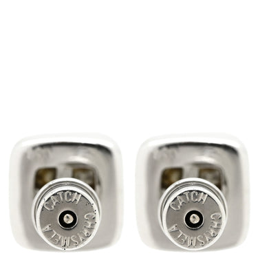 ノンブランド NON BRAND ダイヤスクエアシェイプ スタッドピアス ホワイトゴールド K18WG ダイヤモンド ピアス K18WG Au750 プリンセスカット 両耳用