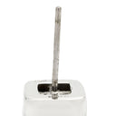 ノンブランド NON BRAND ダイヤスクエアシェイプ スタッドピアス ホワイトゴールド K18WG ダイヤモンド ピアス K18WG Au750 プリンセスカット 両耳用