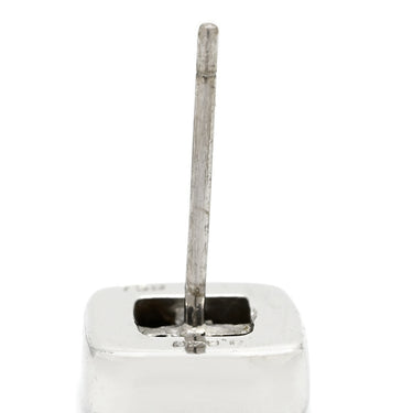 ノンブランド NON BRAND ダイヤスクエアシェイプ スタッドピアス ホワイトゴールド K18WG ダイヤモンド ピアス K18WG Au750 プリンセスカット 両耳用