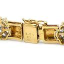 ノンブランド NON BRAND ダイヤモンド 3.51ct イエローゴールド K18YG Pt900 ダイヤモンド ブレスレット 18K 750 18金 YG デザインブレス