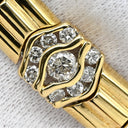 ノンブランド NON BRAND ダイヤモンド 3.51ct イエローゴールド K18YG Pt900 ダイヤモンド ブレスレット 18K 750 18金 YG デザインブレス