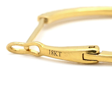 ノンブランド NON BRAND ダイヤモンド 片耳用 イエローゴールド K18YG ダイヤモンド ピアス Au750 18K 18金 フープ ハーフエタニティ