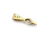 ノンブランド NON BRAND ダイヤモンド 3連 ホワイトゴールド K18WG ダイヤモンド ペンダントトップ K18WG Au750 18K 18金 3P 3石 3粒 トリロジー チャーム