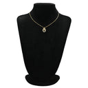 ノンブランド NON BRAND スウィング オーバルモチーフ ダイヤペンダント イエローゴールド K18YG ダイヤモンド ネックレス Au750 18K 18金 フラワー 花