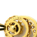 ノンブランド NON BRAND スウィング オーバルモチーフ ダイヤペンダント イエローゴールド K18YG ダイヤモンド ネックレス Au750 18K 18金 フラワー 花