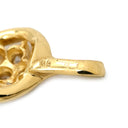 ノンブランド NON BRAND ダイヤ 0.3ct イエローゴールド K18YG ダイヤモンド ペンダントトップ K18YG Au750 18K 7P 7石 7粒 ネックレストップ 花 フラワーモチーフ ウェーブ
