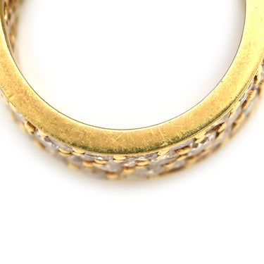 ノンブランド NON BRAND ダイヤ ネックレストップ イエローゴールド×シルバー K18YG ダイヤモンド ペンダントトップ Au750 18K 18金 YG パヴェセッティング 1.00ct