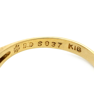 ノンブランド NON BRAND ブルーサファイア ダイヤ リング ブルー×イエローゴールド K18YG ダイヤモンド ブルーサファイア リング 指輪 18K 750 YG ダイヤモンド フラワーモチーフ 12号