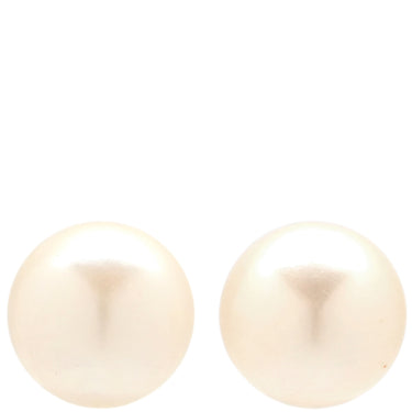 ノンブランド NON BRAND パール ホワイト×イエローゴールド K18YG パール ピアス 白 1粒 1P Au750 18K 18金 真珠