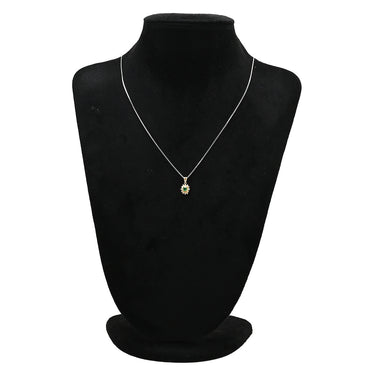 ノンブランド NON BRAND エメラルド 0.30ct ダイヤ 0.30ct グリーン×イエローゴールド K18YG ダイヤモンド ルビー ペンダントトップ 緑 1P 1粒 1石 ネックレストップ K18 YG 750
