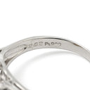 ノンブランド NON BRAND ブラックオパール 2.62ct ダイヤモンドリング プラチナシルバー Pt900 オパール ダイヤモンド リング 指輪 オーバルカボションカット 1石 1粒 マルチカラー 遊色 18号