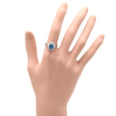 ノンブランド NON BRAND ブラックオパール 0.8ct ダイヤモンドリング プラチナシルバー Pt900 オパール ダイヤモンド リング 指輪 オーバルカット 1石 1粒 マルチカラー 遊色 13.5号