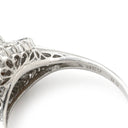 ノンブランド NON BRAND ブラックオパール 0.8ct ダイヤモンドリング プラチナシルバー Pt900 オパール ダイヤモンド リング 指輪 オーバルカット 1石 1粒 マルチカラー 遊色 13.5号