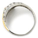 ノンブランド NON BRAND 0.354ct ダイヤ プラチナシルバー Pt900 K18YG ダイヤモンド リング 指輪 Pt900×K18YG コンビ Au750 18K 18金 プラチナ Pt900 ダイヤモンド 15号