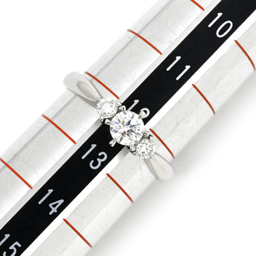 ノンブランド NON BRAND ダイヤ リング プラチナシルバー Pt900 ダイヤモンド リング 指輪 0.311ct 3粒 3石 ダイヤモンド 指輪 プラチナム PT 900 12.5号