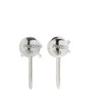 ノンブランド NON BRAND ダイヤ 0.18/0.19ct ネジ式 プラチナシルバー Pt850 ダイヤモンド イヤリング 1P 1石 1粒 メレダイヤ ソリティア 6本爪 Pt850 プラチナ 両耳用