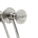ノンブランド NON BRAND ダイヤ 0.18/0.19ct ネジ式 プラチナシルバー Pt850 ダイヤモンド イヤリング 1P 1石 1粒 メレダイヤ ソリティア 6本爪 Pt850 プラチナ 両耳用