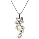 ノンブランド NON BRAND ダイヤモンド 0.50ct ペンダント ホワイトゴールド K18WG ダイヤモンド ネックレス 750 18K WG 花 枝 フラワーモチーフ
