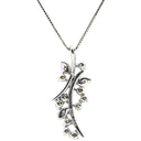 ノンブランド NON BRAND ダイヤモンド 0.50ct ペンダント ホワイトゴールド K18WG ダイヤモンド ネックレス 750 18K WG 花 枝 フラワーモチーフ