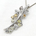 ノンブランド NON BRAND ダイヤモンド 0.50ct ペンダント ホワイトゴールド K18WG ダイヤモンド ネックレス 750 18K WG 花 枝 フラワーモチーフ
