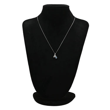 ノンブランド NON BRAND アクアマリン 0.78ct ダイヤモンド プラチナシルバー Pt900 ダイヤモンド ペンダントトップ 1石 1P 1粒 ブリリアントカット ネックレストップ チャーム Pt900