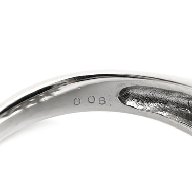 ノンブランド NON BRAND カメオリング ダイヤ ホワイトゴールド K18WG ダイヤモンド カルセドニー リング 指輪 カルセドニー 彫刻 ダイヤモンド 18K WG 750 アンティーク 15号