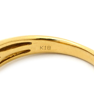 ノンブランド NON BRAND オパール 1.0ct ダイヤモンド マルチカラーXイエローゴールド K18YG オパール ダイヤモンド サファイア トルマリン リング 指輪 遊色 オーバルカボションカット トルマリン サファイア 18K 750 YG 10.5号