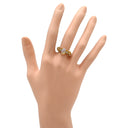 ノンブランド NON BRAND オパール 1.0ct ダイヤモンド マルチカラーXイエローゴールド K18YG オパール ダイヤモンド サファイア トルマリン リング 指輪 遊色 オーバルカボションカット トルマリン サファイア 18K 750 YG 10.5号