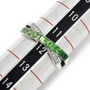 ノンブランド NON BRAND ダイヤ ツァボライト リング セット グリーン×ホワイトゴールド K18WG ダイヤモンド グリーングロシュラーガーネット(ツァボライト) ネックレス K18WG Au750 18K グリーングロシュラーガーネット