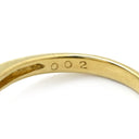 ノンブランド NON BRAND 白蝶パール 10.60mm ダイヤ 0.02ct ゴールド×イエローゴールド K18YG パール ダイヤモンド リング 指輪 1P 1粒 大粒 真珠 ゴールデンパール ダイヤ 11号