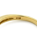 ノンブランド NON BRAND 白蝶パール 10.60mm ダイヤ 0.02ct ゴールド×イエローゴールド K18YG パール ダイヤモンド リング 指輪 1P 1粒 大粒 真珠 ゴールデンパール ダイヤ 11号