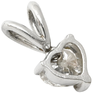 ノンブランド NON BRAND ダイヤ 0.51ct プラチナシルバー プラチナ ダイヤモンド ペンダントトップ 1P 1粒 1石 ネックレストップ Pt プラチナ V字金具 ハートモチーフ 3本爪