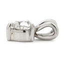 ノンブランド NON BRAND ダイヤ 0.51ct プラチナシルバー プラチナ ダイヤモンド ペンダントトップ 1P 1粒 1石 ネックレストップ Pt プラチナ V字金具 ハートモチーフ 3本爪