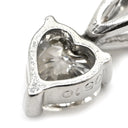 ノンブランド NON BRAND ダイヤ 0.51ct プラチナシルバー プラチナ ダイヤモンド ペンダントトップ 1P 1粒 1石 ネックレストップ Pt プラチナ V字金具 ハートモチーフ 3本爪