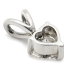 ノンブランド NON BRAND ダイヤ 0.51ct プラチナシルバー プラチナ ダイヤモンド ペンダントトップ 1P 1粒 1石 ネックレストップ Pt プラチナ V字金具 ハートモチーフ 3本爪