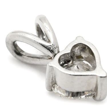 ノンブランド NON BRAND ダイヤ 0.51ct プラチナシルバー プラチナ ダイヤモンド ペンダントトップ 1P 1粒 1石 ネックレストップ Pt プラチナ V字金具 ハートモチーフ 3本爪