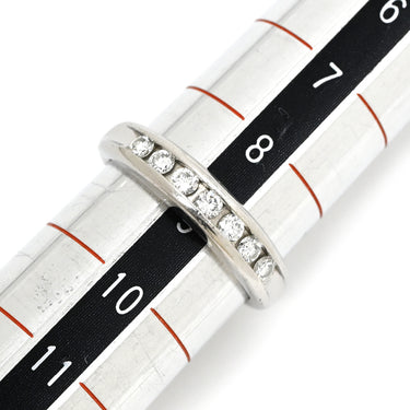 ノンブランド NON BRAND ダイヤモンド 0.30ct リング プラチナシルバー Pt900 ダイヤモンド リング 指輪 7P 7粒 7石 一文字 ブリリアントカット プラチナ 9号