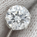 ノンブランド NON BRAND ダイヤ 0.4/0.4ct ネジ式 プラチナシルバー K14WG ダイヤモンド イヤリング 1P 1石 1粒 メレダイヤ ソリティア 6本爪 K14WG 14K Au585 両耳用