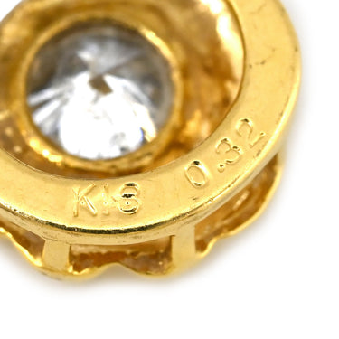 ノンブランド NON BRAND ダイヤ 0.32ct イエローゴールド K18YG ダイヤモンド ペンダントトップ ペンダントヘッド Au750 18K 1P 1石 1粒 雫型 しずく 涙型 ティアドロップ
